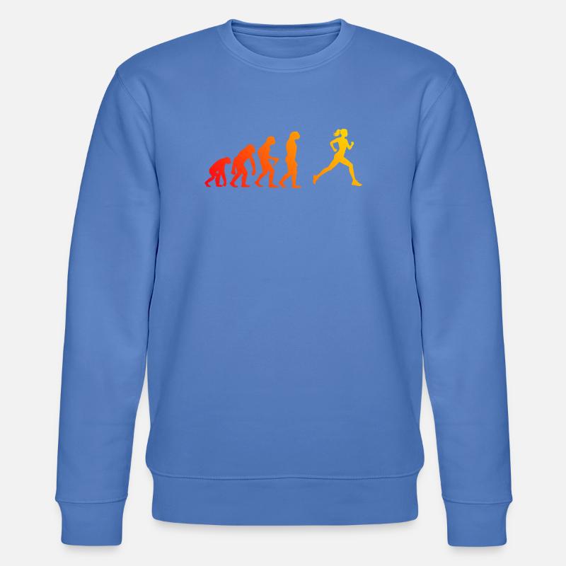 Geschenkidee für eine Running mit Running - Stanley/Stella Unisex Bio-Sweatshirt CHANGER  - Blau