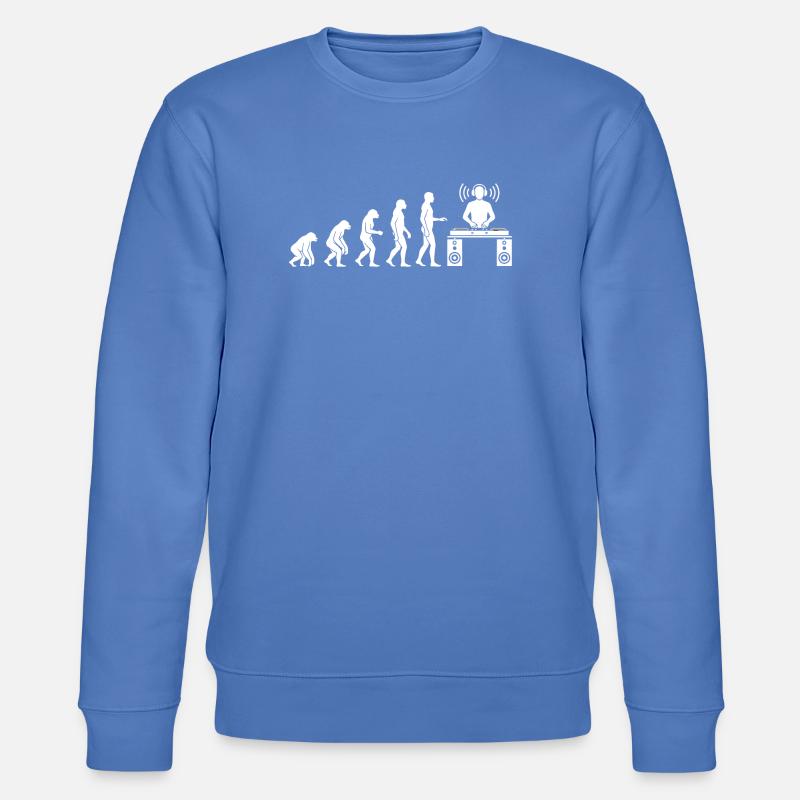 Evolution der Beats: DJ-Frontier - Stanley/Stella Unisex Bio-Sweatshirt CHANGER - Blau