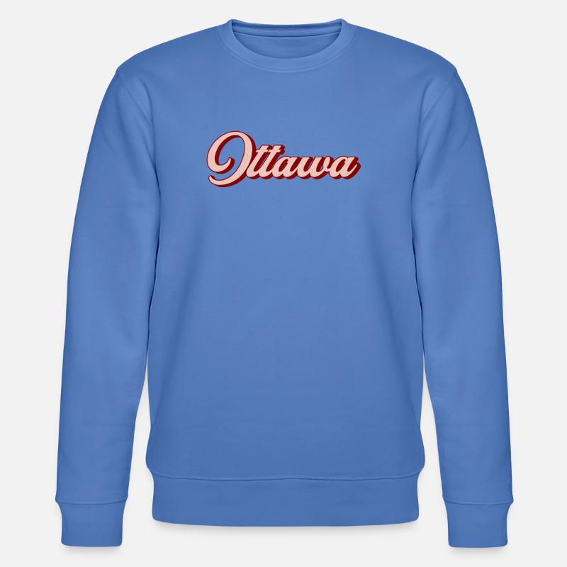 Script rétro d’Ottawa - Sweat bio CHANGER Stanley/Stella Unisexe - bleu