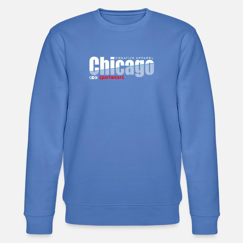 Dynamisches Sportdesign mit moderner Schärfe - Stanley/Stella Unisex Bio-Sweatshirt CHANGER - Blau
