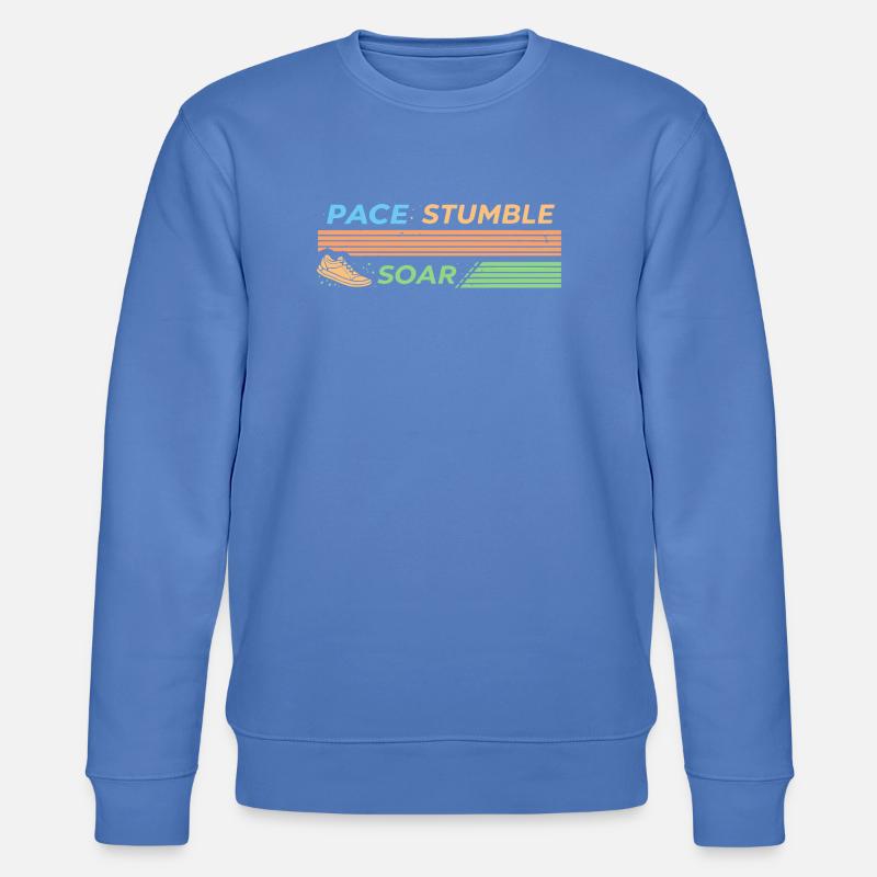 PACE STUMBLE SOAR - Stanley/Stella CHANGER Unisex Organic Sweatshirt - bright blue