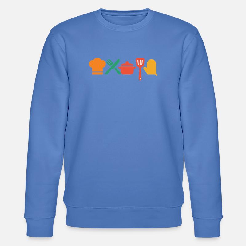 Küchenzauber – Kochen & Genießen mit Stil - Stanley/Stella Unisex Bio-Sweatshirt CHANGER  - Blau