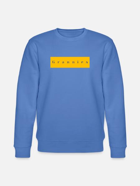 Grannies Typography Yellow Purple - Stanley/Stella CHANGER Unisex Organic Sweatshirt - bright blue