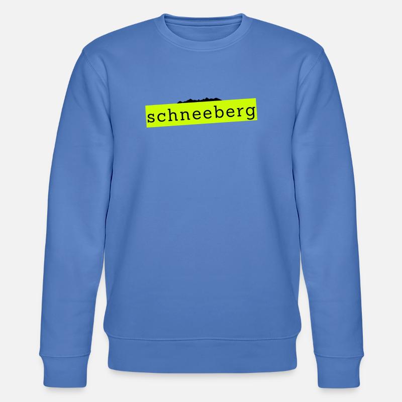 Schneeberg - Design mit Text und Berg - Stanley/Stella Unisex Bio-Sweatshirt CHANGER - Blau