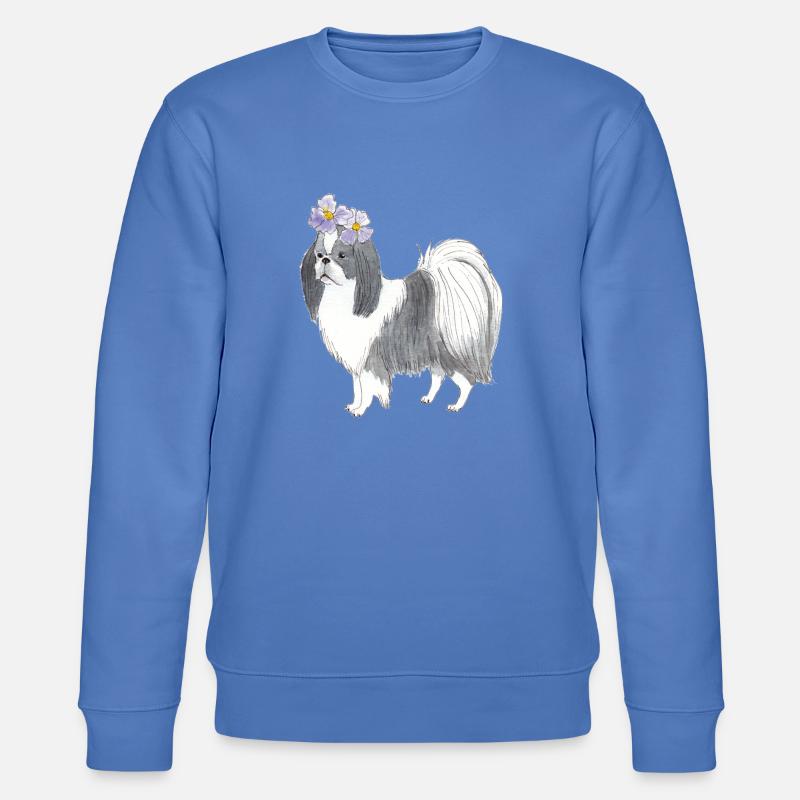 Menton japonais avec fleur - Sweat bio CHANGER Stanley/Stella Unisexe - bleu