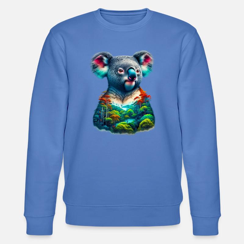 Koala - Stanley/Stella Unisex Bio-Sweatshirt CHANGER - Blau