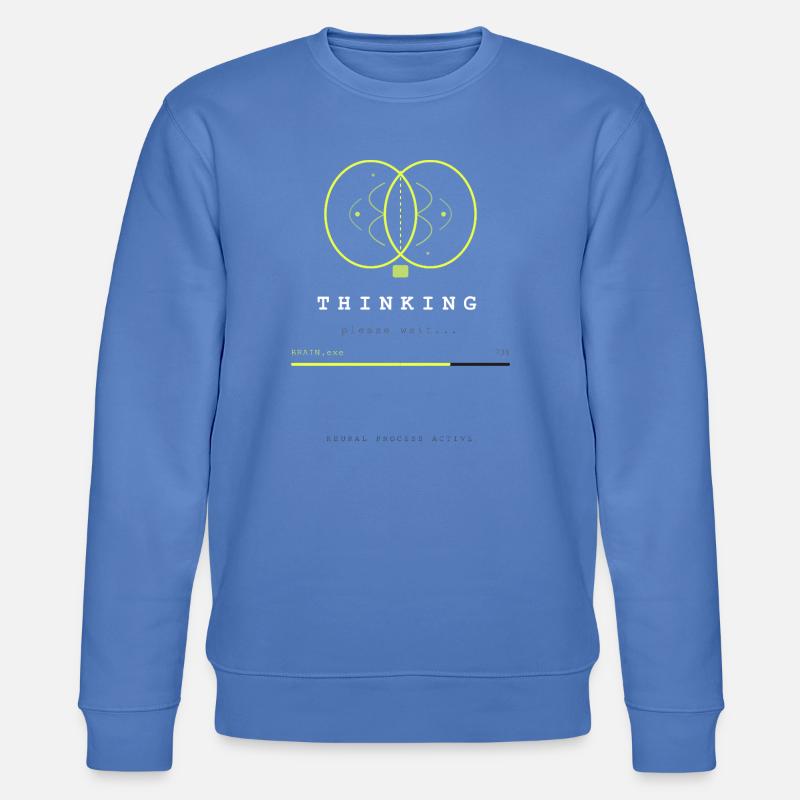 BRAIN.EXE IS LOADING - Stanley/Stella CHANGER Unisex Organic Sweatshirt - bright blue