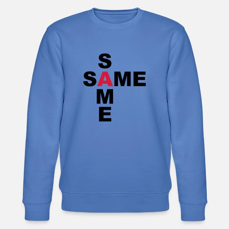 SAME SAME but different - Stanley/Stella Unisex Bio-Sweatshirt CHANGER  - Blau