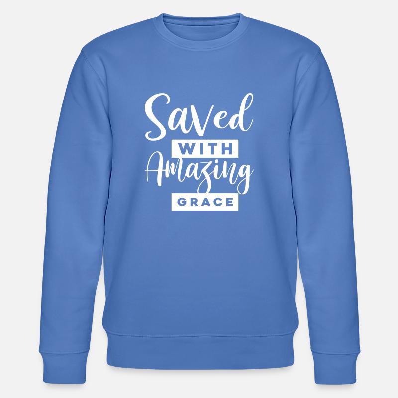 Christliche Sprüche - Stanley/Stella Unisex Bio-Sweatshirt CHANGER  - Blau
