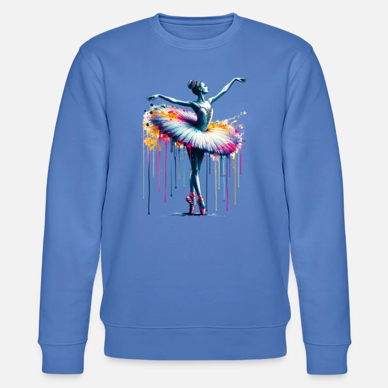 Balletttänzerin mit Tutu - Stanley/Stella Unisex Bio-Sweatshirt CHANGER  - Blau