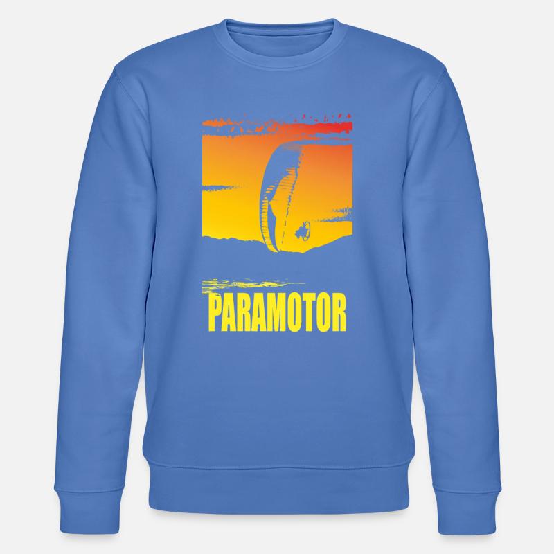 Paramotor Sport Motor Paragliding - Stanley/Stella Unisex Bio-Sweatshirt CHANGER  - Blau
