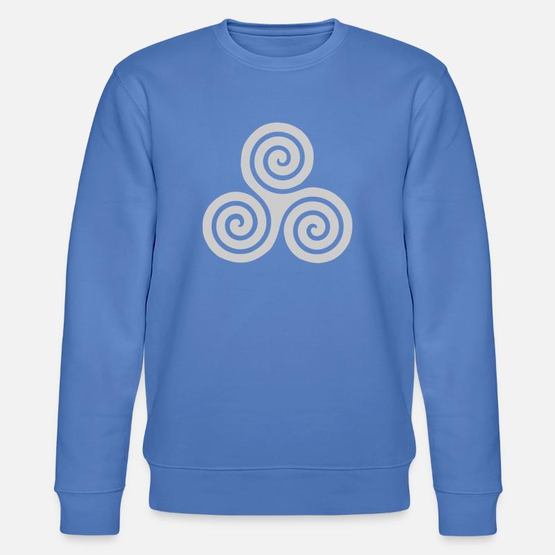 Triskelion grau - Stanley/Stella Unisex Bio-Sweatshirt CHANGER  - Blau