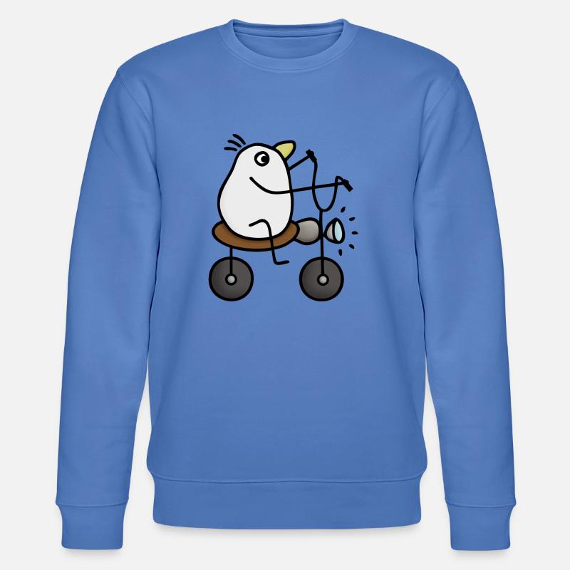 Vogel Motorradfahrer Chopper - Stanley/Stella Unisex Bio-Sweatshirt CHANGER  - Blau