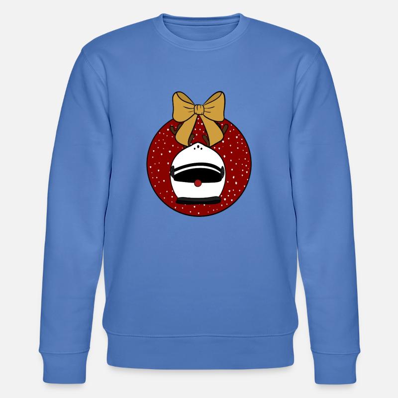 Weihnachtskugel  - Stanley/Stella Unisex Bio-Sweatshirt CHANGER  - Blau