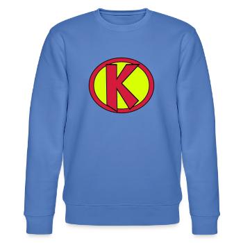 Super, Superheld, Superheldin, Hero, K - Stanley/Stella Unisex Bio-Sweatshirt CHANGER  - Blau - Vorne - Nik (191cm) & Marisol (170cm)