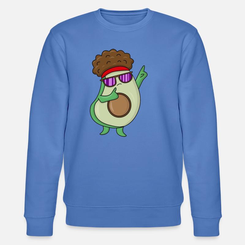 Cool Avacado Dance - Stanley/Stella CHANGER Unisex Organic Sweatshirt - bright blue