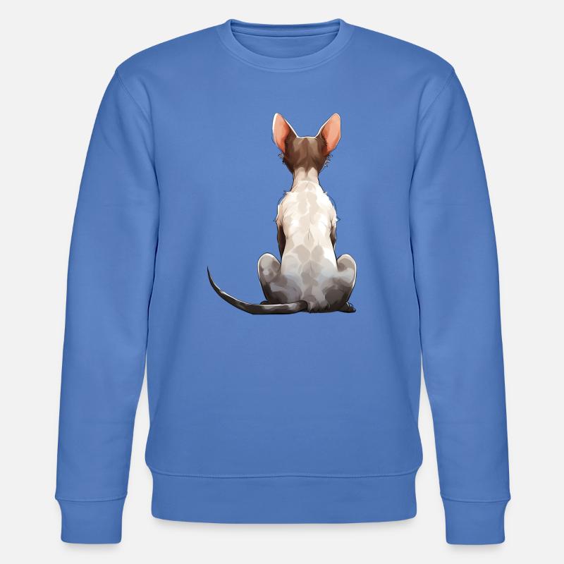 Cornish Rex - Stanley/Stella Unisex Bio-Sweatshirt CHANGER  - Blau