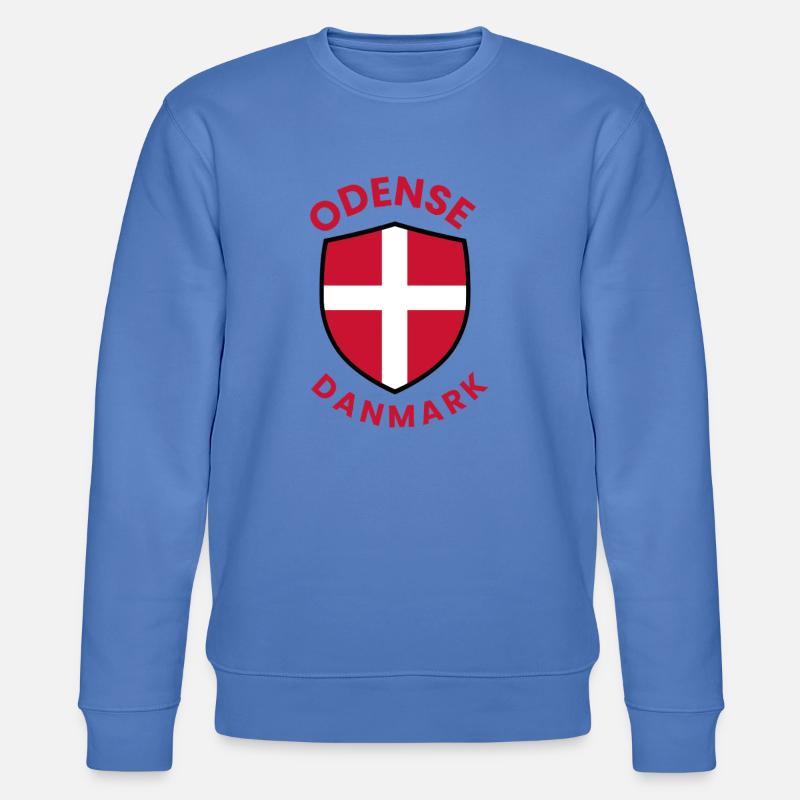 Blason du drapeau du Danemark d’Odense - Sweat bio CHANGER Stanley/Stella Unisexe - bleu