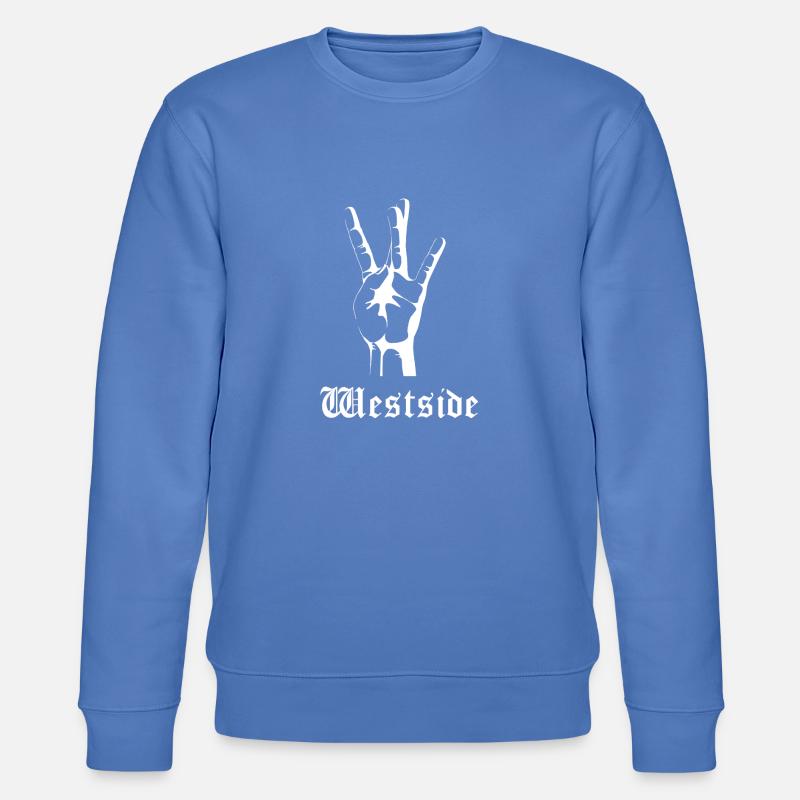 Westside blanc - Sweat bio CHANGER Stanley/Stella Unisexe - bleu