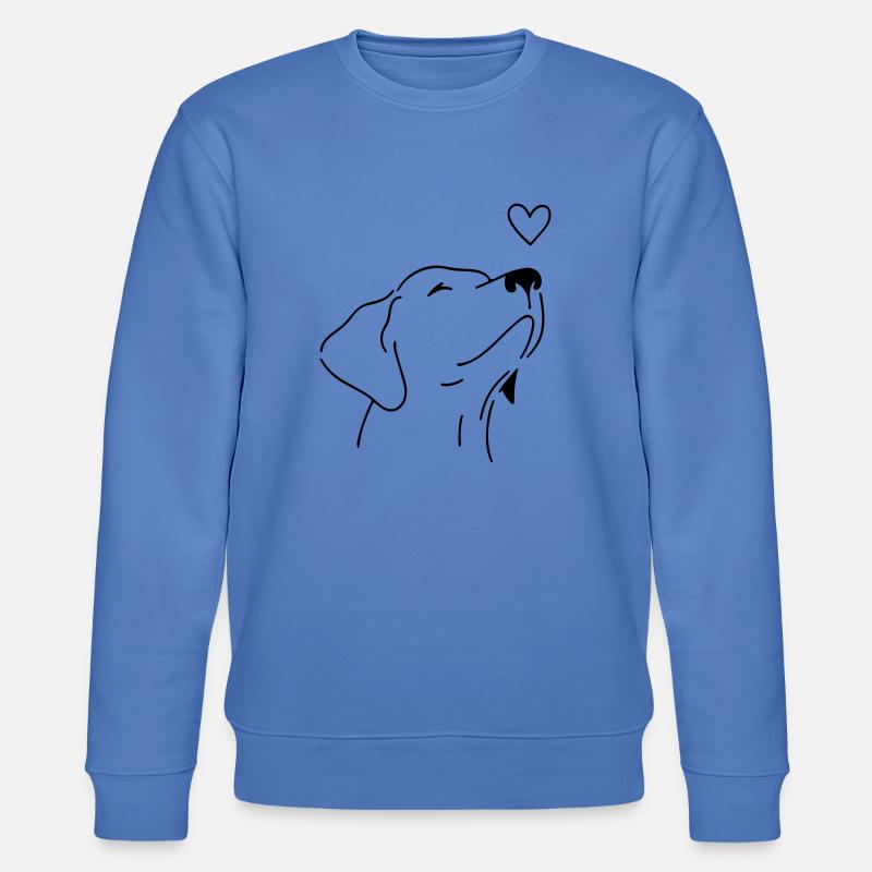 Hund - Stanley/Stella Unisex Bio-Sweatshirt CHANGER  - Blau