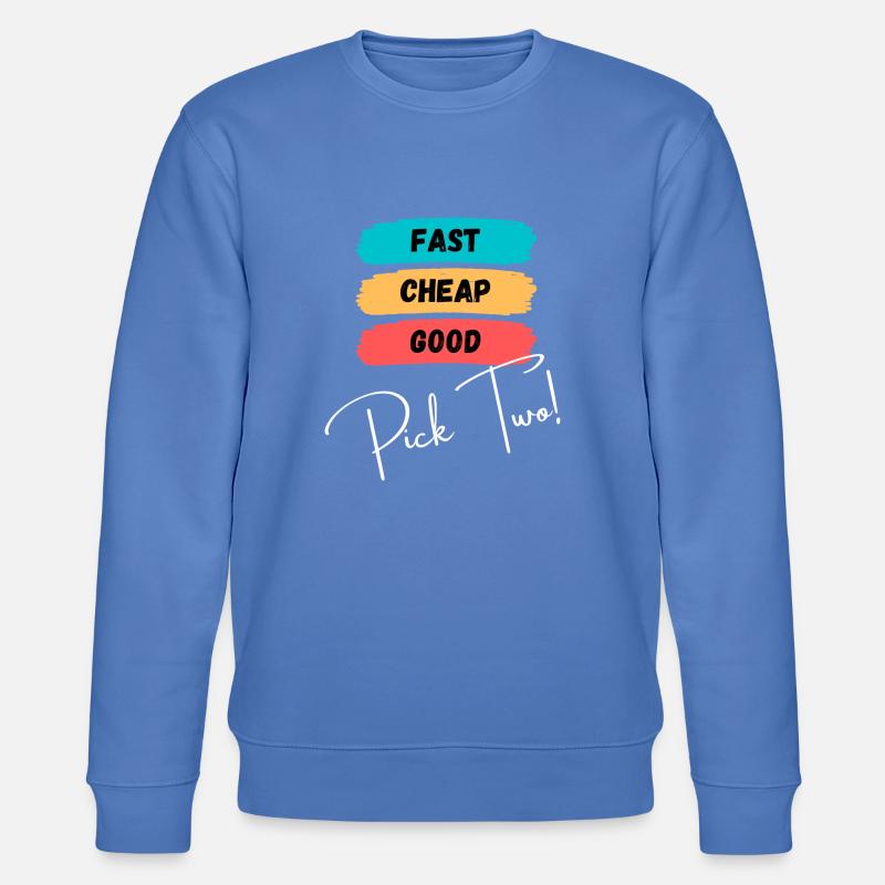 Fast, cheap, good - pick two! - Stanley/Stella Unisex Bio-Sweatshirt CHANGER  - Blau
