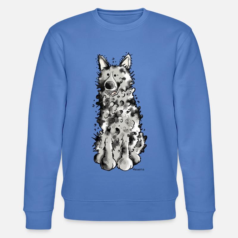 Fröhlicher Mudi - Stanley/Stella Unisex Bio-Sweatshirt CHANGER  - Blau
