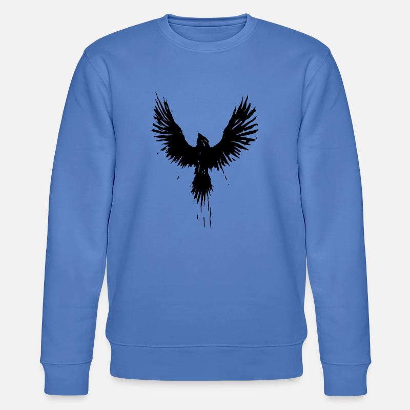 schwarze Krähe - Stanley/Stella Unisex Bio-Sweatshirt CHANGER  - Blau