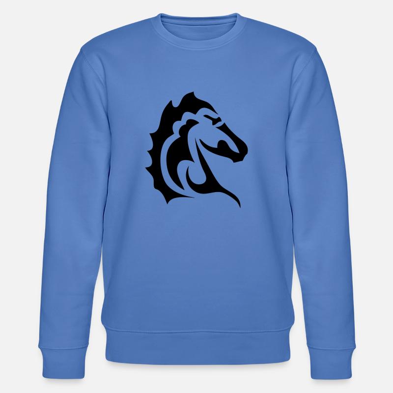 tete cheval tribal 1 - Sweat bio CHANGER Stanley/Stella Unisexe - bleu