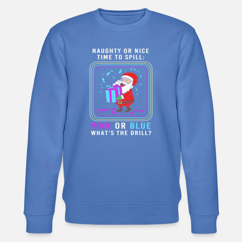 Werdende Mutter Werdende Mama Weihnachten - Stanley/Stella Unisex Bio-Sweatshirt CHANGER  - Blau