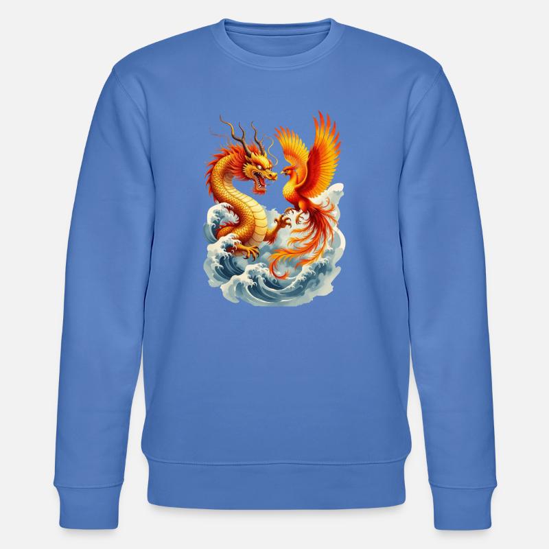 Vektor "Drache" und "Phönix" - Stanley/Stella Unisex Bio-Sweatshirt CHANGER  - Blau