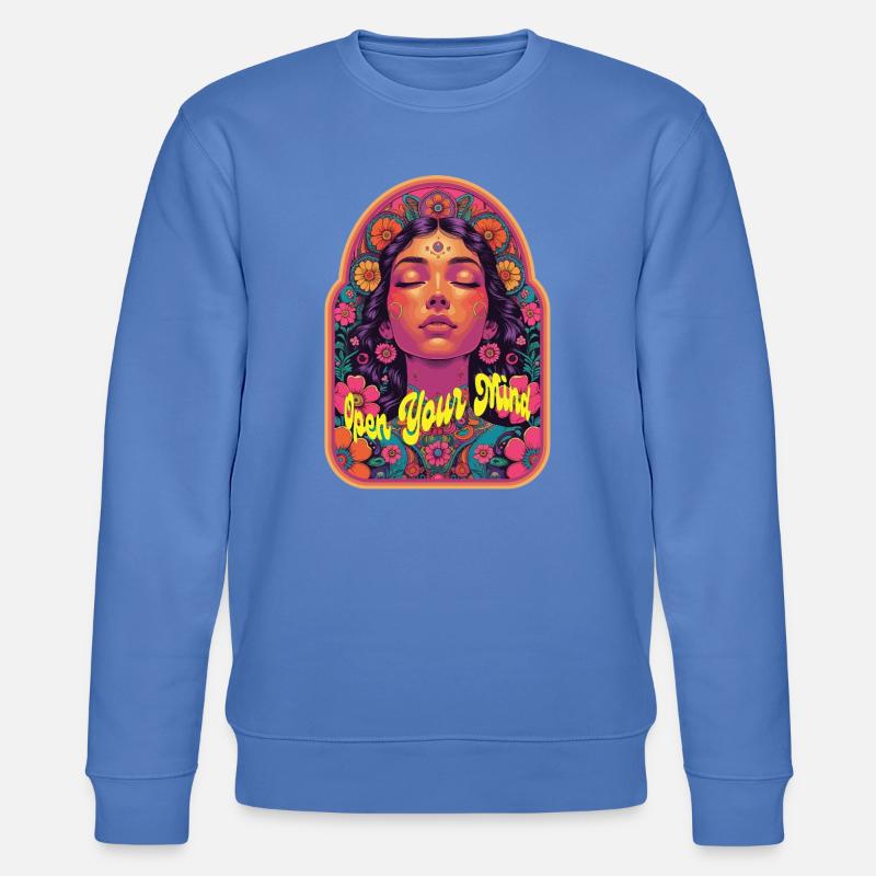 Open Your Mind Psytrance Kandi Bloom - Sweat bio CHANGER Stanley/Stella Unisexe - bleu