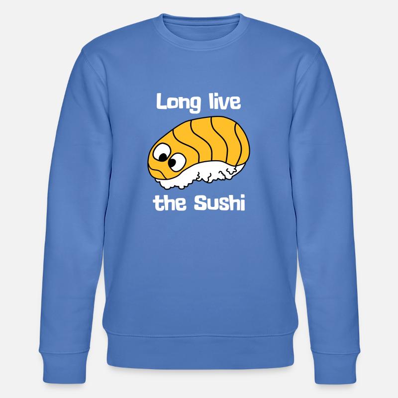 Long live the Sushi - Stanley/Stella Unisex Bio-Sweatshirt CHANGER  - Blau