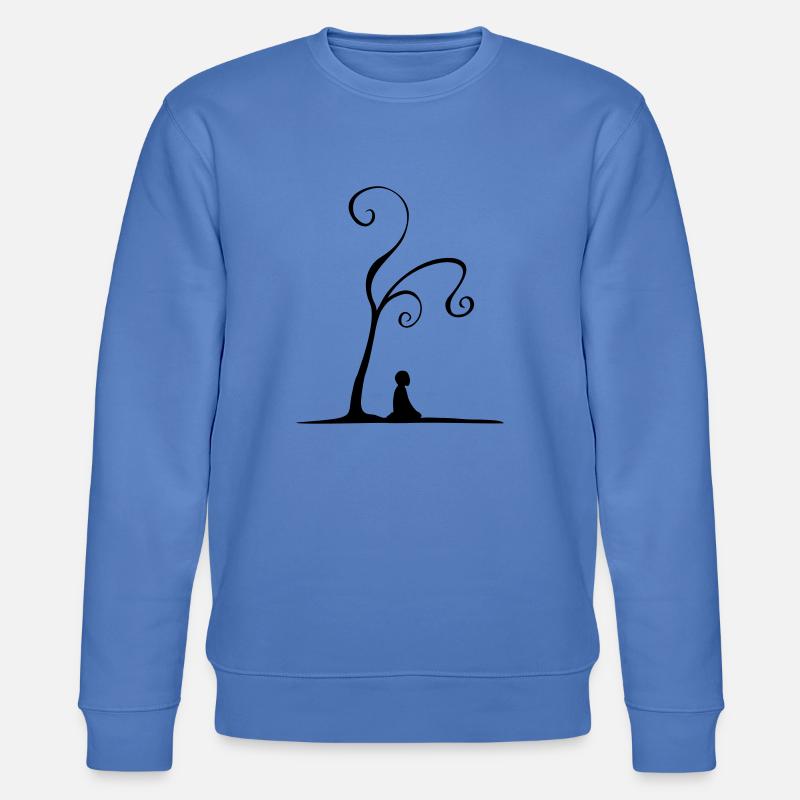 meditation under tree - Sweat bio CHANGER Stanley/Stella Unisexe - bleu