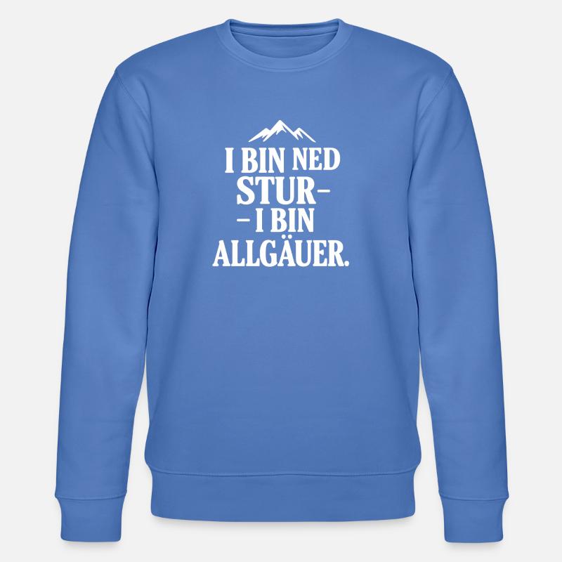 Fierté du dialecte de l’Allgäu - Sweat bio CHANGER Stanley/Stella Unisexe - bleu