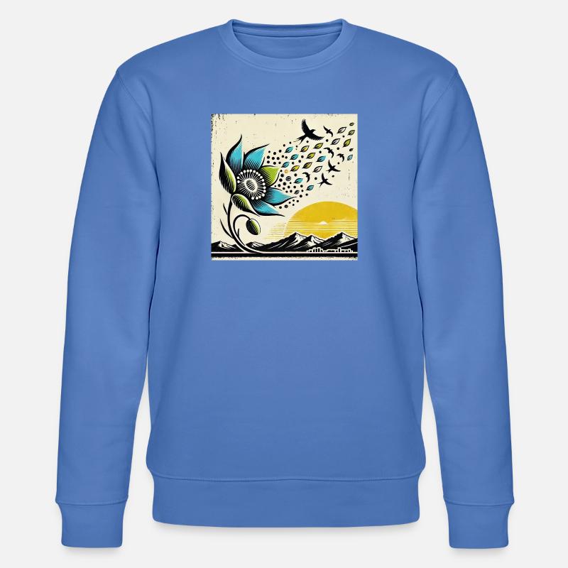 Vogelzug - Stanley/Stella Unisex Bio-Sweatshirt CHANGER  - Blau