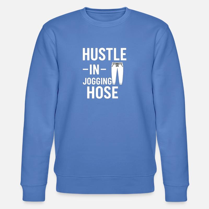 Hustle in Jogginghose - Stanley/Stella Unisex Bio-Sweatshirt CHANGER  - Blau