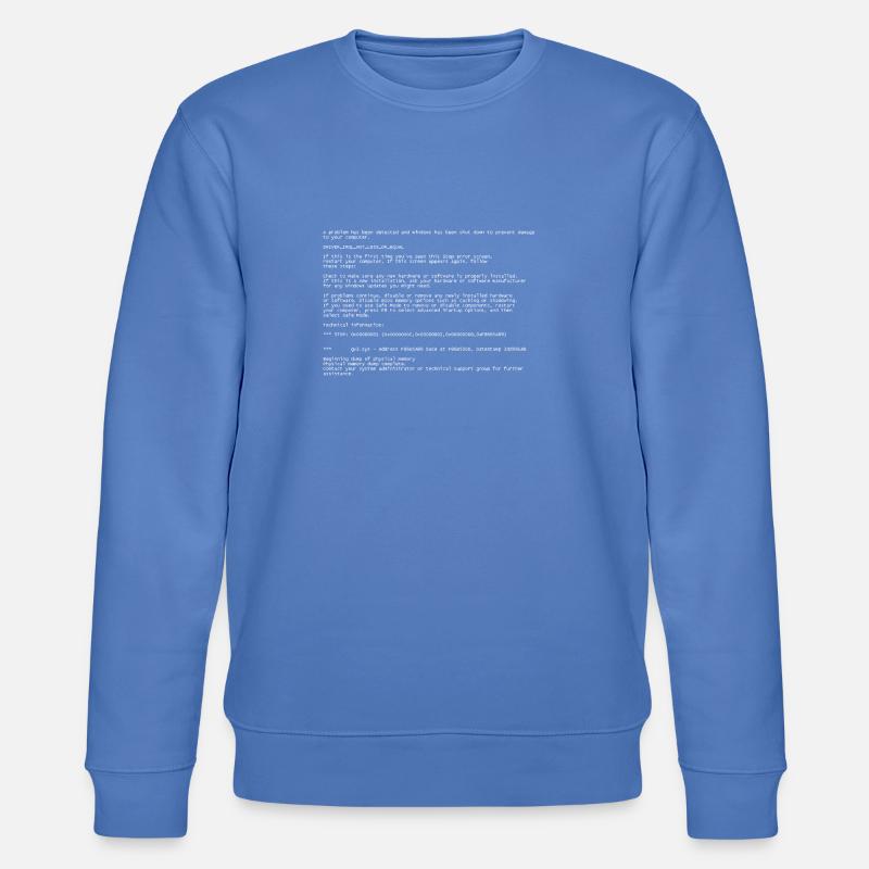 Blue Screen - Stanley/Stella Unisex Bio-Sweatshirt CHANGER  - Blau