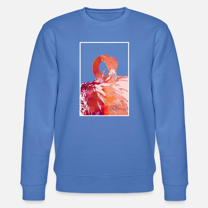 Flamingos - Stanley/Stella Unisex Bio-Sweatshirt CHANGER  - Blau