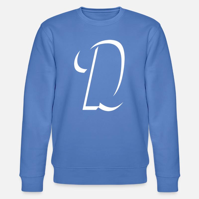 Letter D, Name, der Buchstabe D - Stanley/Stella Unisex Bio-Sweatshirt CHANGER  - Blau