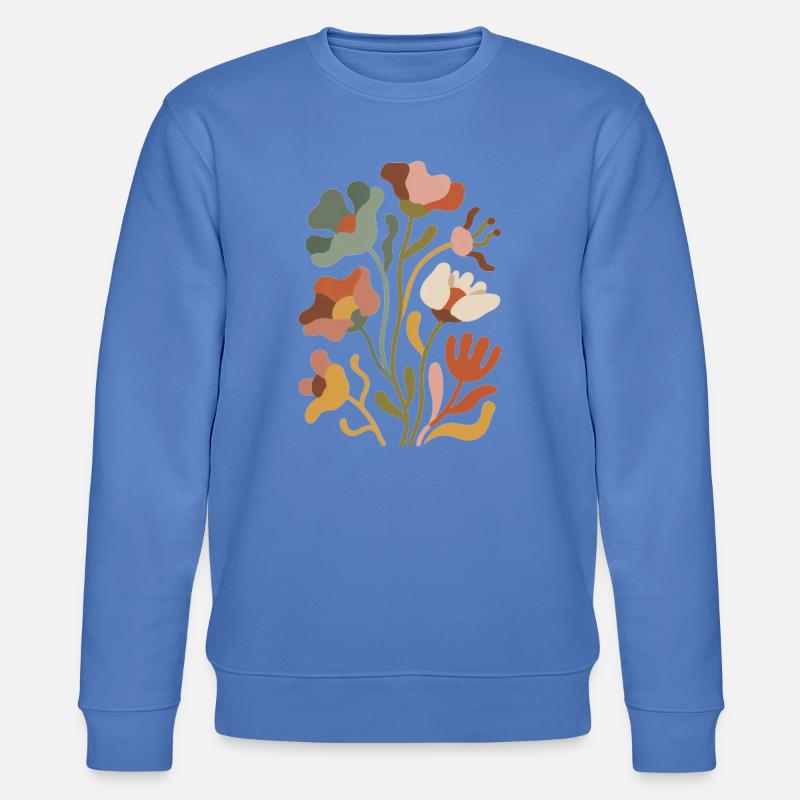 Boho Wildblumen – Blühende Harmonie - Stanley/Stella Unisex Bio-Sweatshirt CHANGER - Blau