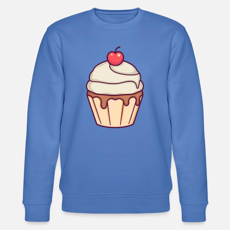 Cupcake backen, Bäckerei, Konditorei - Stanley/Stella Unisex Bio-Sweatshirt CHANGER  - Blau