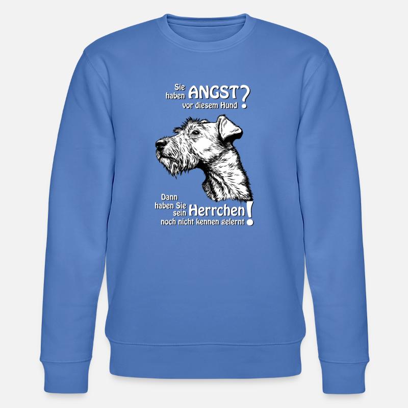 Angst vor IrishTerrier? Herrchen - Stanley/Stella Unisex Bio-Sweatshirt CHANGER  - Blau