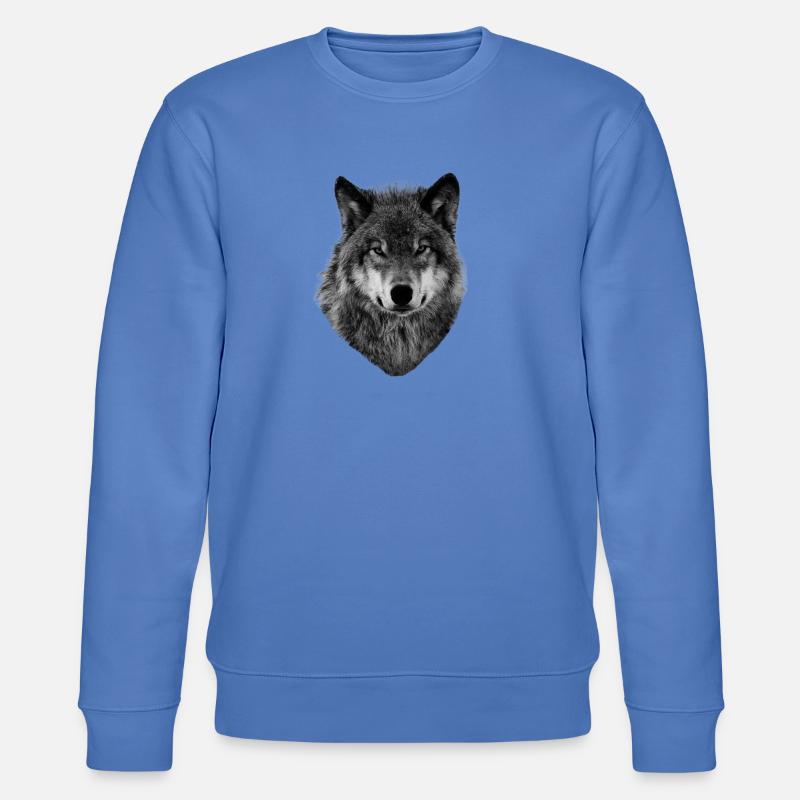 Wütender Wolf - Stanley/Stella Unisex Bio-Sweatshirt CHANGER  - Blau