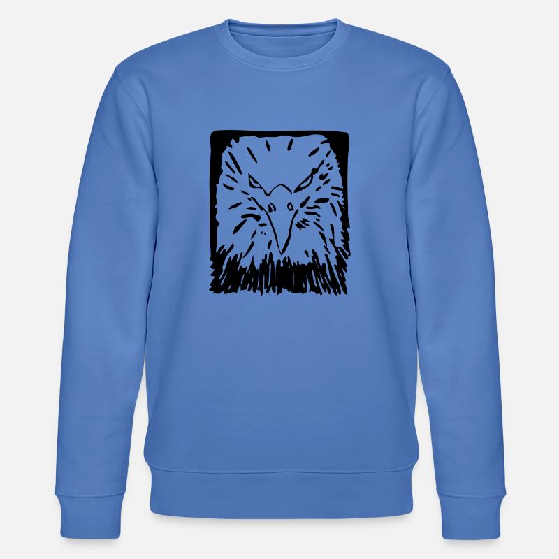 Adler, Vogel, Geschenk, Geschenkidee - Stanley/Stella Unisex Bio-Sweatshirt CHANGER  - Blau