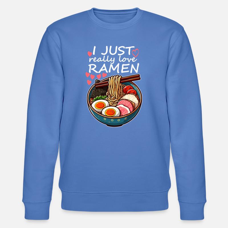 Ramen Liebe Bunt - Stanley/Stella Unisex Bio-Sweatshirt CHANGER  - Blau