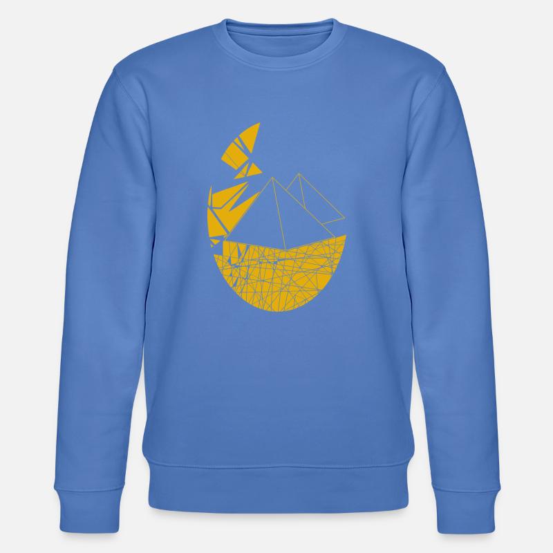 Pyramiden - Stanley/Stella Unisex Bio-Sweatshirt CHANGER  - Blau