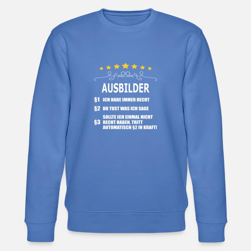 AUSBILDER - Stanley/Stella Unisex Bio-Sweatshirt CHANGER - Blau