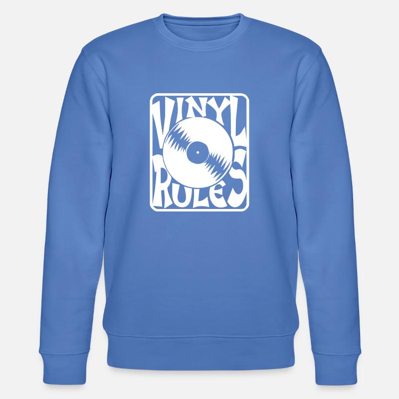 Vinyl Rules - Stanley/Stella Unisex Bio-Sweatshirt CHANGER  - Blau