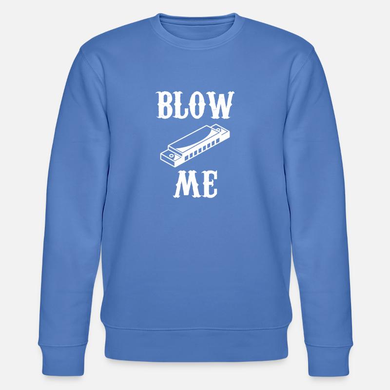 harmonica - harmonica player - harmonica - Stanley/Stella CHANGER Unisex Organic Sweatshirt - bright blue