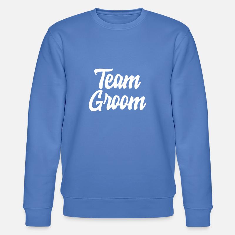 Team Bräutigam schönes cooles Geschenk - Stanley/Stella Unisex Bio-Sweatshirt CHANGER  - Blau
